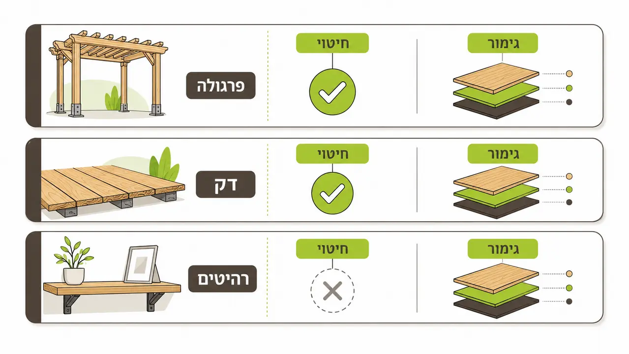 השוואה בין פרויקטים נפוצים באורן