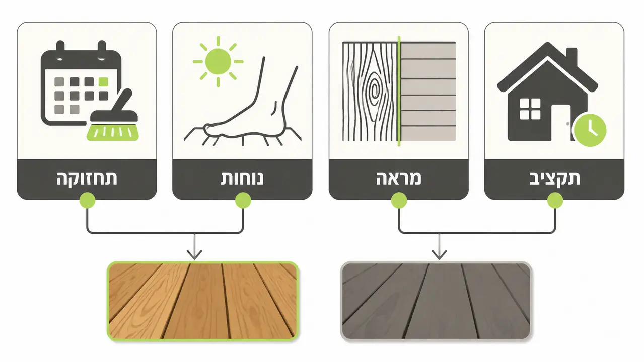 בחירה נכונה בין דק עץ לדק סינטטי