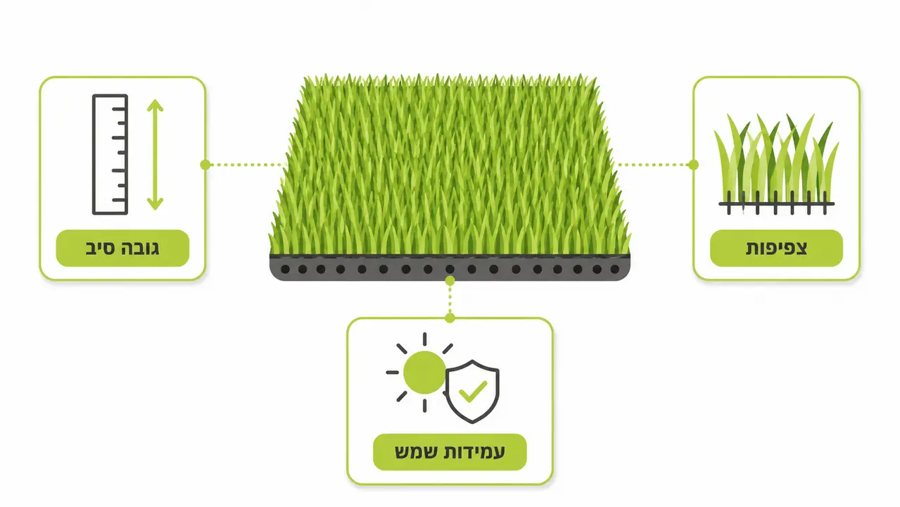 דשא סינטטי לגינה - מדריך בחירה