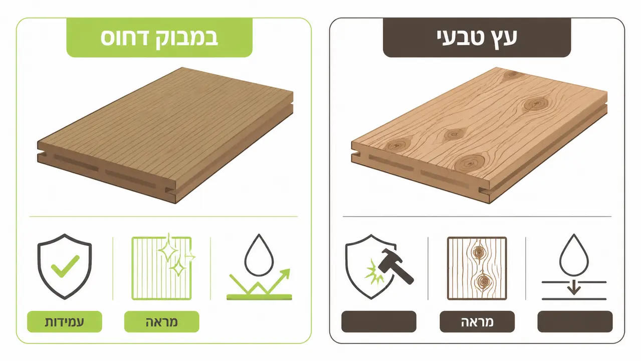 השוואה בין דק במבוק לדק עץ רגיל