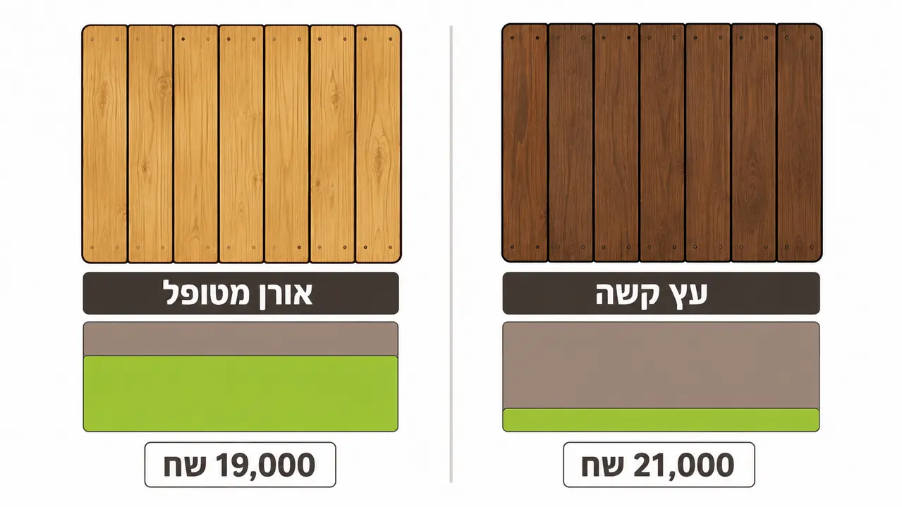 מה יותר משתלם לאורך זמן דק עץ או דק סינטטי