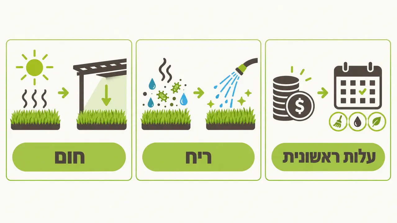 חסרונות דשא סינטטי לכלבים ודרכי צמצומם